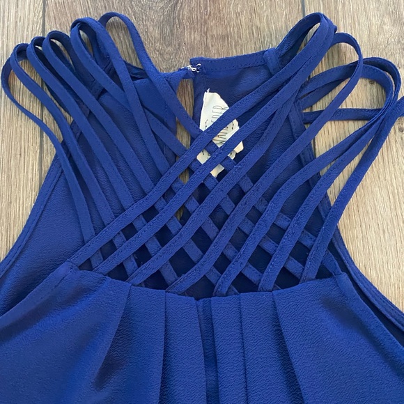 Sweet Wanderer Royal Blue Tank Top. - Picture 2 of 5